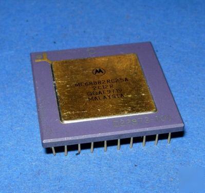 MC68882RC25A motorola cpu 68882 gold pga ic