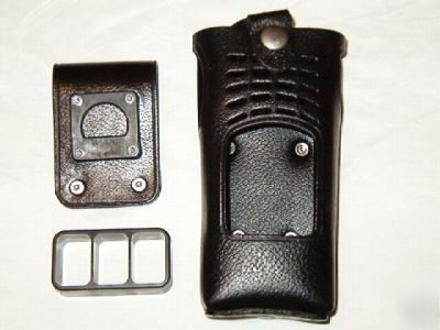 Motorola SP50 leather carry case with swivel belt loop