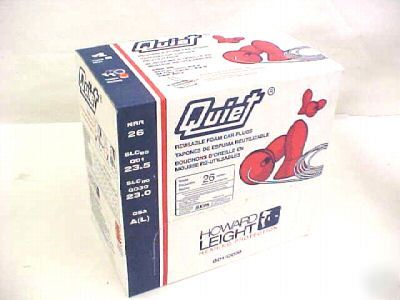New 100PR quiet reusable corded ear plugs w/ dispenser