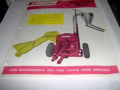 Smalley literature for the smalley hatchet mill