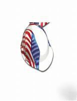 Msa american flag hard hat fas-trac ratchet suspension