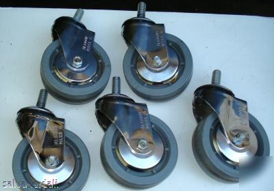 1 to 5 algood maxx 6 chrome swivel casters 2