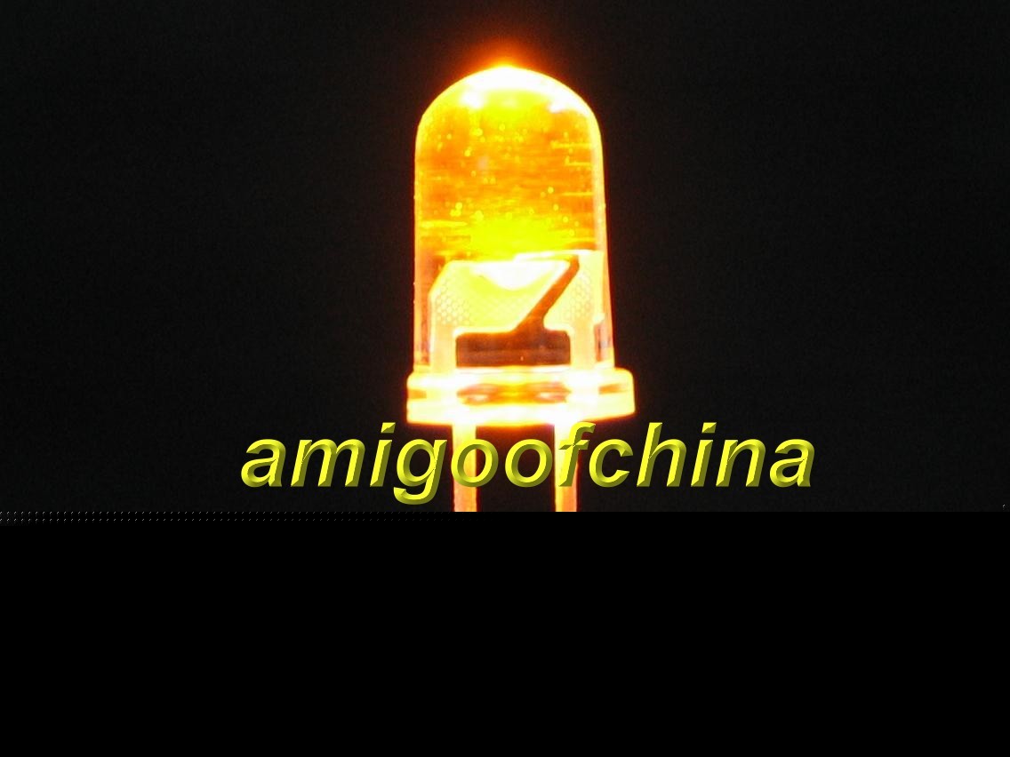 3MM 30X yellow 5000 mcd led bulb free resistors