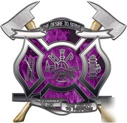 Firefighter decal reflective 4