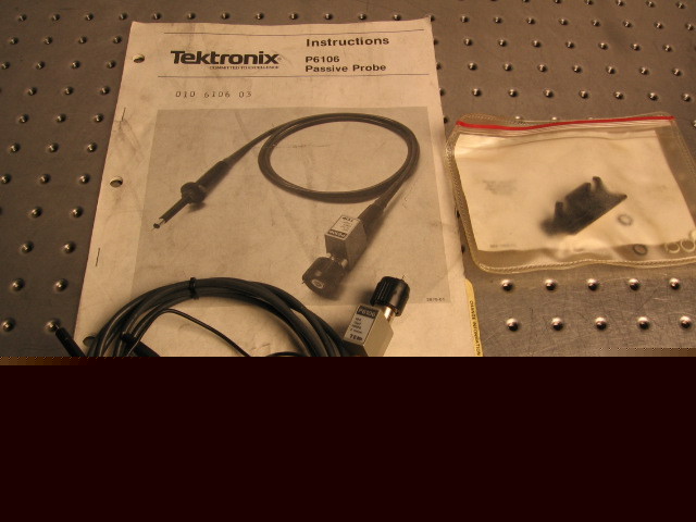 G22956 tektronix 6106 probe & ground clip