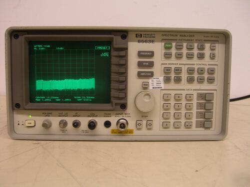 Hp (agilent) 8563E spectrum analyzer, 9 khz - 26.5 ghz