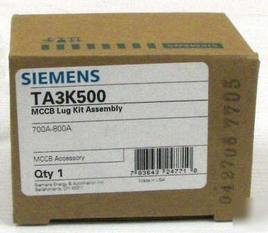 Ite siemens TA3K500 circuit breaker lug kit