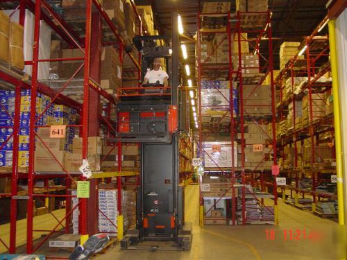 Linde turret truck - model #K10 - used- well maintained