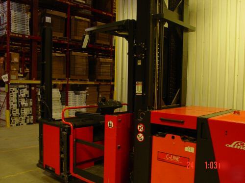 Linde turret truck - model #K10 - used- well maintained
