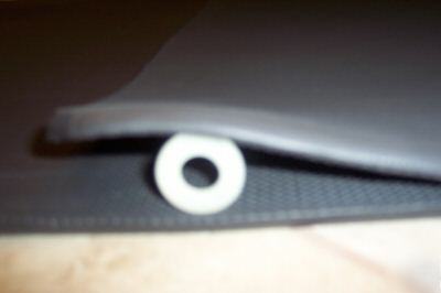 Neoprene sponge (wet suit material black skin on skin