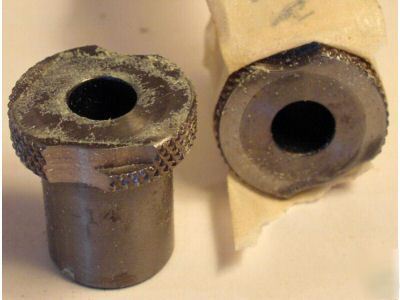 New 1 pair steel knurled locking knob lipped