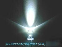 New 500X 3MM super bright white led lamp 10,000MCD f/s