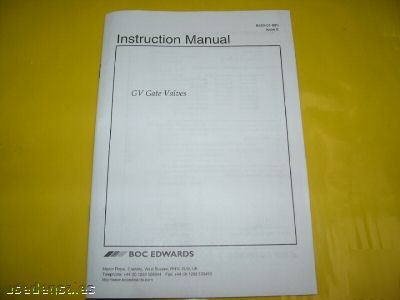 New boc edwards pneumatic gate valve gvp 100P 