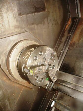 Okuma lu-15 cnc lathe twin turrets OSP7000L just reduce