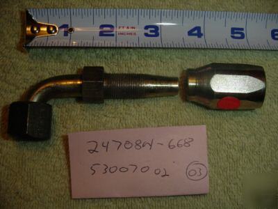 Qty 1 ** weatherhead 24708N-668 fitting for # 8 hose