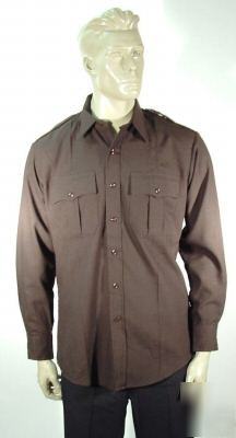 Security horace samll tropicaire uniform shirt (brown)