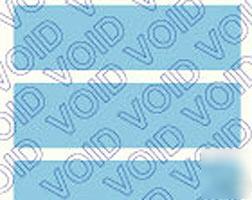 Tamper evident security labels seals- void 1/2X1-3/4