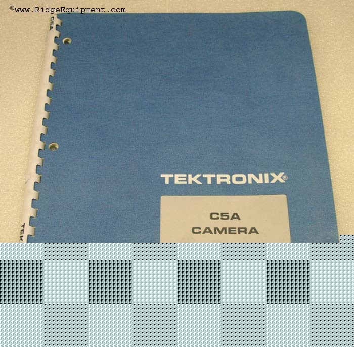 Tektronix C5A camera w/ options instruction manual