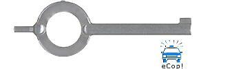 Zak tool zt 50 standard issue handcuff key - nickel 