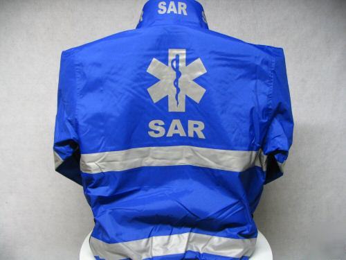 Sar/ems, search and rescue jacket, sar, reflective xl