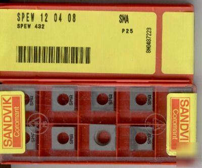 Spew 12 04 08 sma -10 pcs sandvik milling inserts