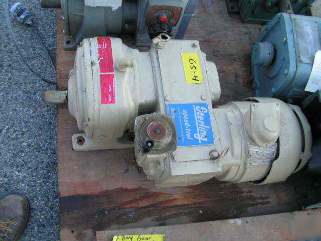 Sterling speed-trol variable speed gear reducer