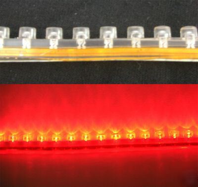 10, red 48CM pvc neon light strip 12V 48 led bulb lamp