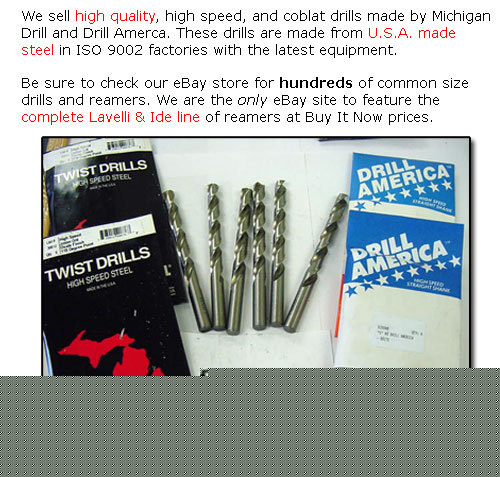 12 pcs. black & gold jobber drills - 3/16