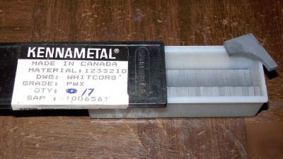 17 kennametal carbide inserts WHITCOR8 pwx