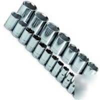 19PC 1/2IN. dr. sae 6 pt socket set -s k tools