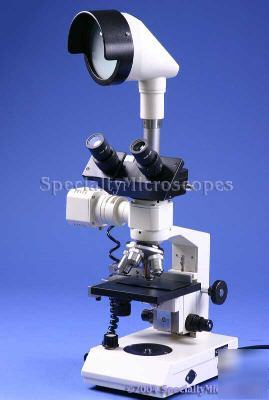 600X metallurgical metallographic trinocular microscope