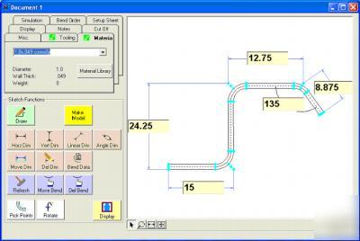 Bend tech se 3.0 software tube bending pipe bender
