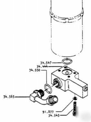 Clark forklift parts flow control 2330656 model C500 