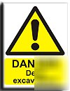 Deep excavations sign-adh.vinyl-200X250MM(wa-144-ae)