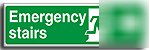 Emer.stair-rm right sign-a.vinyl-450X150MM(sa-065-aq)