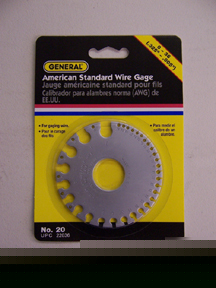 General #20 wire, steel & rods circular gage hand tools