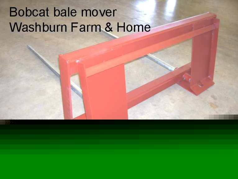 Hay bale bobcat loader carrier 2 spear 48