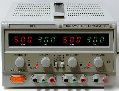 Mastech HY3005F-3 dc power supply dual var 0-30V @ 0-5A
