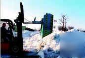 New V96-5 snow scoop and dump fork mounted forklift 