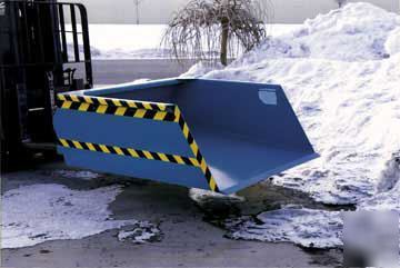 New V96-5 snow scoop and dump fork mounted forklift 