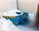 New V96-5 snow scoop and dump fork mounted forklift 