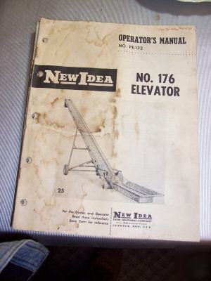 New idea operators manual no 176 elevator