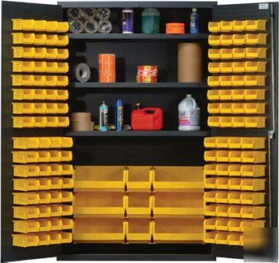 Steel storage cabinet heavy duty baked enamel finish