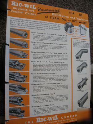 The ric-wil co. insulated pipe systems catalog asbestos