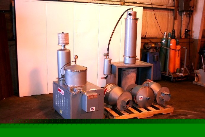 Thoreson mccosh vacuum pump, filter, 3 hoppers #6250 wh