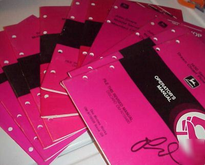 Vintage operator's manuals john deere plows lot of 11 