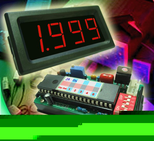 0-1.999ADC red led auto panel current meter +regulator 