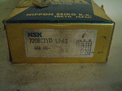 1 nsk bearing 7208CTYDULPA5