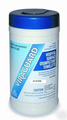 12 viraguard toilet seat germ control disinfectant wipe