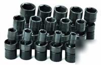 15PC 6 pt. swivel metric impact socket set-s k tools